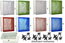 VETROMATTONE VETROMATTONI VETROCAMERA SATINATO ONDULATO E COLORATO DISTANZIATORE