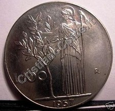 100 lire 1957 in fdc - 1957,