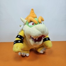 PELUCHE NINTENDO Super Mario BOWSER SAN-EI 27cm PULITO IGIENIZZATO ORIGINALE
