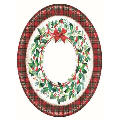 Piatti natalizi ghirlanda 19cm - piatti,