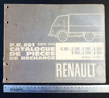  RENAULT camion 2,5 tonnes R.2167  catalogo ricambi  P.R.691  derniere edition