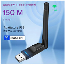MINI ADATTATORE USB PC WIFI