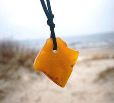 Autentico ciondolo ambra