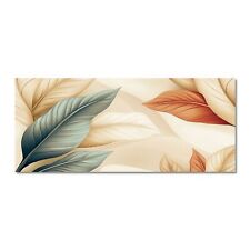 Quadro moderno Stampa Tela CANVAS WORLD 52x122 cm LEAVES IA 2