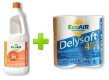 DISGREGANTE LIQUIDO SANITY ARANCIA 2 LITRI WC CAMPER + 4 ROTOLI CARTA IGIENICA