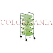 XANITALIA CARRELLO SERVIZIO STUDIO 5 RIPIANI GREEN PROFESSIONALE PARRUCCHIERI