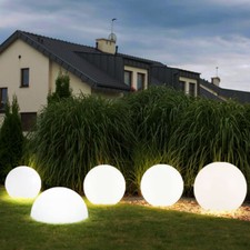 Lampade Solari per Esterni Giardino Sfera IP44 Batteria Chiodi LED Bianco Caldo