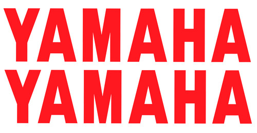 Adesivi yamaha 30x6 5cm rosso - adesivi, 30x6,5cm