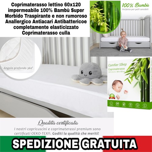 Coprimaterasso lettino 60x120