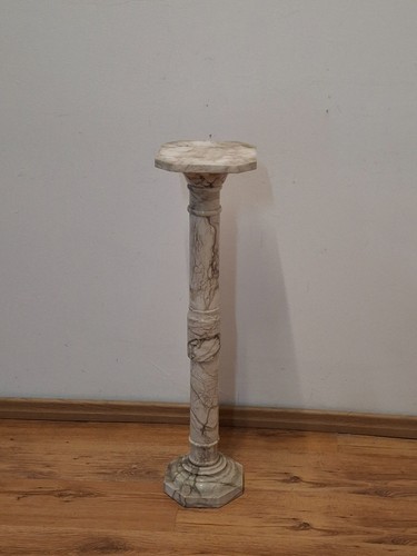 Colonna porta vaso marmo - vaso, in