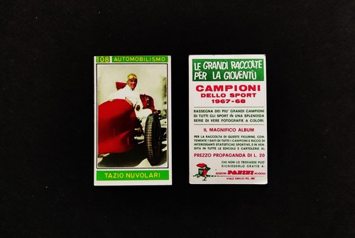 Tazio nuvolari 108 figurina - tazio,