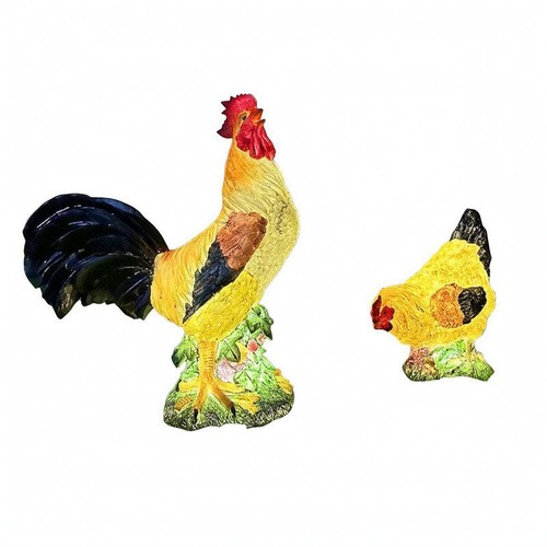Statuette galli galline - di,