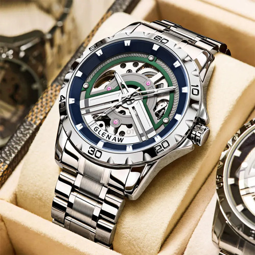 Orologio uomo glenaw scheletro - uomo,