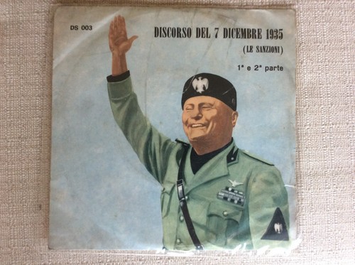 Benito mussolini disco - mussolini, giri