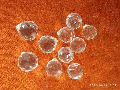Palline vetro sfaccettato - vetro,