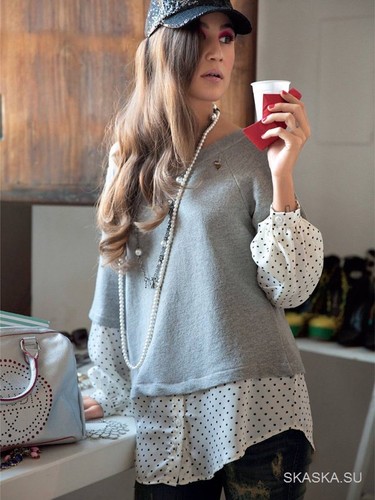 Denny rose felpa maglia - rose, blusa