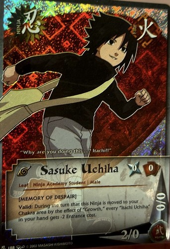 Bandai naruto ccg - bandai, sasuke