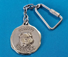 PORTACHIAVI TESSUTO BULLDOG VECCHIA MEDAGLIA PUBBLICITA' ABITAL