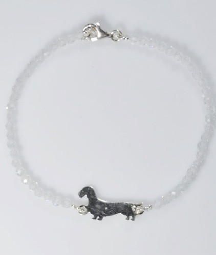 Bracciale bassotto pelo duro - bracciale,