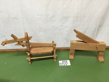 5658 MODELLINO LEGNO GRAMOLA PER PANE E PER CANAPA ANTICHI ATTREZZI MESTIERI