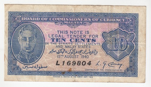 Malaya centesimi 1940 - malaya,, centesimi,