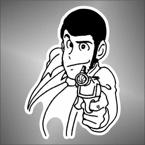 Adesivo lupin iii sticker - lupin,