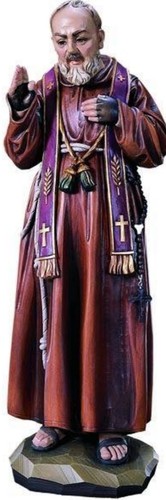 Statua san padre pio - padre, cm