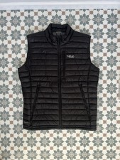 Gilet uomo Rab microlight gilet piumino zip Quantum Pertex Nikwax - Large - nero
