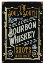 Targa in latta "Bourbon