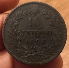 Moneta 10 Centesimi 1862