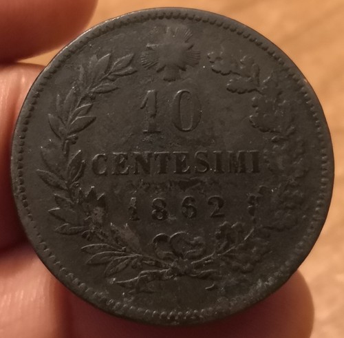 Moneta centesimi 1862 - moneta, 10