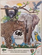 Foglietto erinnofilo CITES Italia 40° Anniversario Ed. Limitata e numerata
