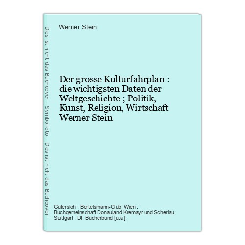 Der grosse kulturfahrplan - der,
