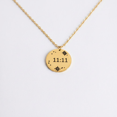 Collana moneta numero angelo