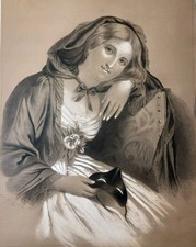 Raro antico disegno mascherato