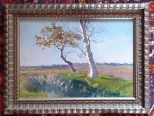 Carlo Montani XXV della Campagna Romana firmato quadro dipinto ad olio