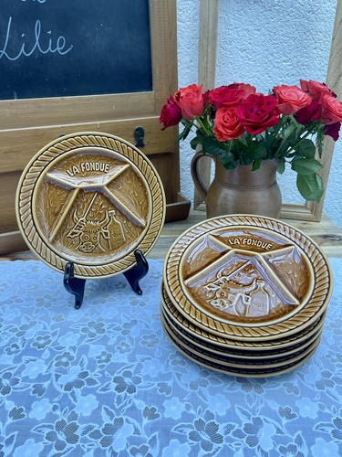 Assiettes fondue en - assiettes,