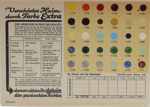 Cartolina pubblicitaria vernis - pubblicitaria,