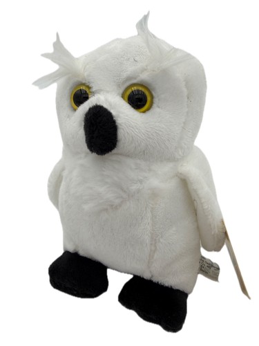 Peluche gufo neve bianco - di, h