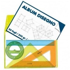 Cartella Porta Album con 4 Pezzi Set Disegno Keep Color Arda