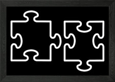 Pezzo puzzle incorniciato wall