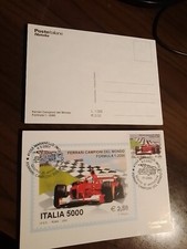 SCUDERIA Ferrari F1-2000 CAMPIONE DEL MONDO-SCHUMACHER-2XCARTOLINA COMMEMORATIVA
