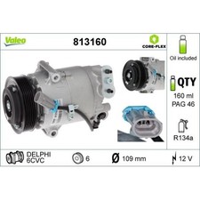 Compressore Aria Condizionata Valeo 813160 Valeo Core-flex Per Opel Vauxhall