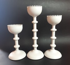 Candelieri Ikea Harfin Set 3 pezzi Portacandele Vintage Candelabri grigio chiaro