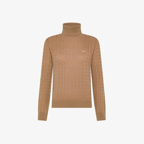Maglia donna k45249 marrone - donna,