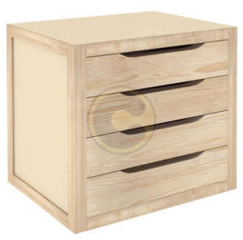 Cassettiera cassetti pino - cassettiera, 4