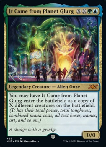 Mtg came from planet glurg - it,