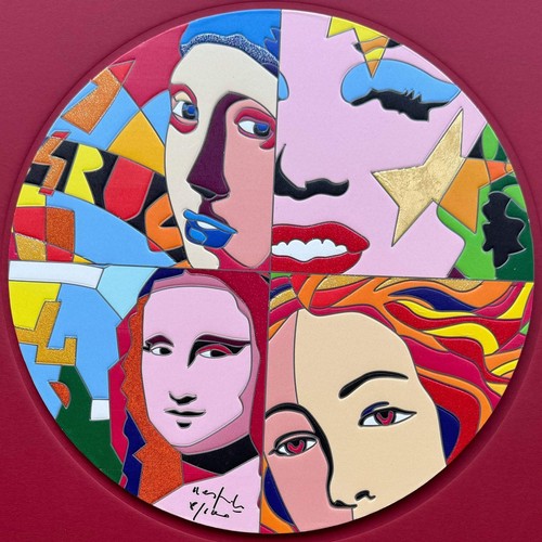 The woman face ugo nespolo - the,