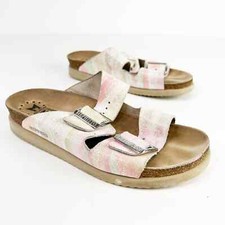 Mephisto sandalo donna Hester multicolore in pelle a righe arcobaleno taglia 38 o 8