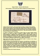 Antichi Stati - Storia Postale - Governo provv. Toscana - 5 Cent. 18b 10-10-61